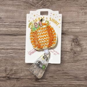 Sparkle Pumpkin Badge Reel